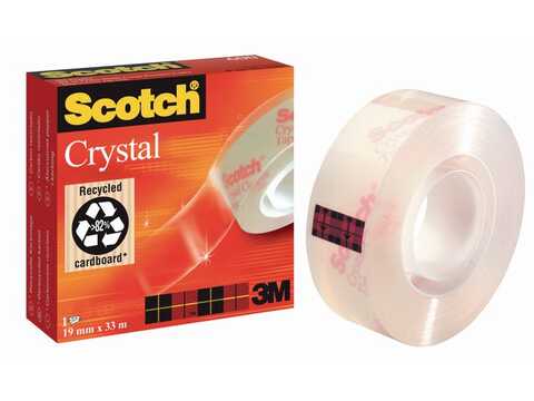 Kontorstejp Scotoch Crystal 33mx19mm