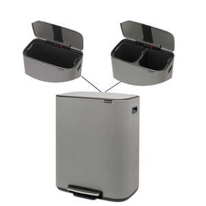 Pedalhink Brabantia BO Bin Mineral Concrete Grey Pedalhink Brabantia BO Bin Mineral Concrete Grey