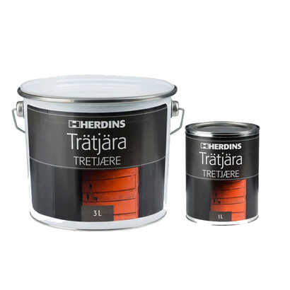 Trätjära Herdins Brunsvart